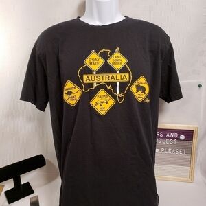 Hoxley Australia Shirt Black Signs Large